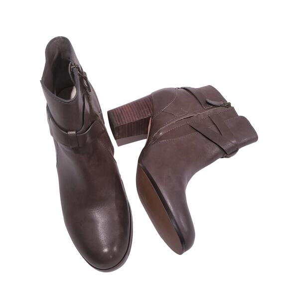 Cole Haan Grand. OS Leather Buckle Ankle Boots - Picture 4 of 10